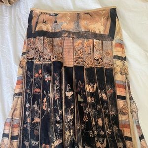 VIVIENNE TAM | 90s Asian Floral Print Mesh Skirt